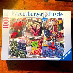 “NEW YORK CITY FLORAL STREET SCENES” 1,000 PIECE PUZZLE RAVENSBURGER MINT & COMP